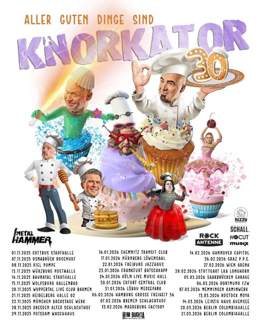 Knorkator Aller guten Dinge sind 30! Tourplakat 2026